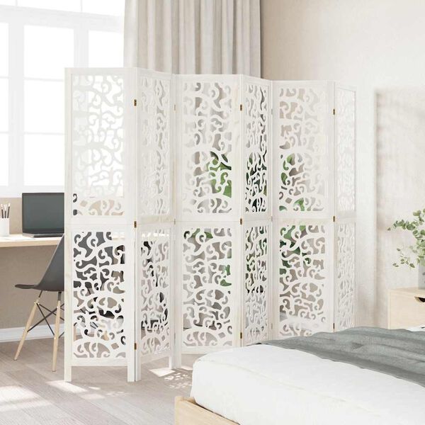 vidaXL &Delta;&iota;&alpha;&chi;&omega;&rho;&iota;&sigma;&tau;&iota;&kappa;ό &Chi;ώ&rho;&omicron;&upsilon; &mu;&epsilon; 6 &Pi;ά&nu;&epsilon;&lambda; &Lambda;&epsilon;&upsilon;&kappa;ό &alpha;&pi;ό &Mu;&alpha;&sigma;ί&phi; &Xi;ύ&lambda;&omicron; &Pi;&alpha;&upsilon;&lambda;ώ&nu;&iota;&alpha;&sigmaf;