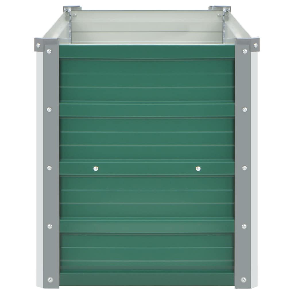 vidaXL Ζαρντινιέρα Υπερυψωμένη Πράσινη 100x40x45 εκ. Γαλβαν. Χάλυβας