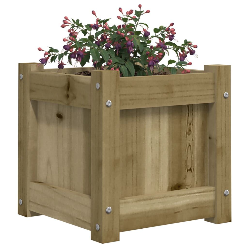 vidaXL Ζαρντινιέρα 31 x 31 x 31 εκ. Εμποτ. Ξύλο Πεύκου