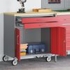 vidaXL Εργαστήριο με συρτάρι Κόκκινο και γκρι 75 x 45 x 85 εκ.