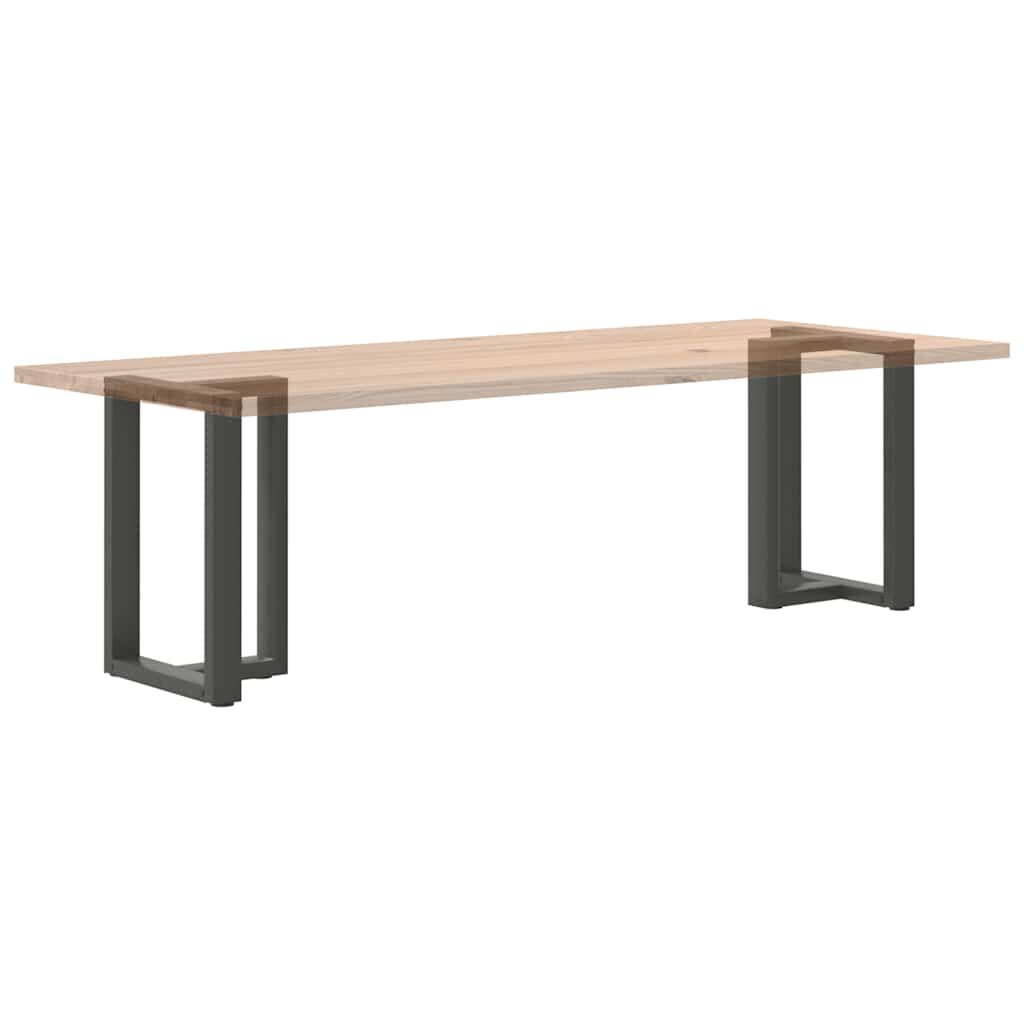 vidaXL Πόδια τραπεζαρίας σχήμα T 2τεμ. Ανθρακί 50x35x(72-73)εκ. Ατσάλι