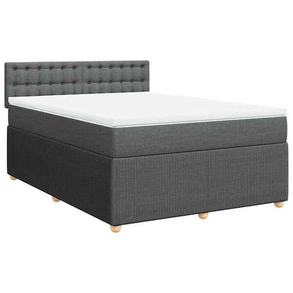 vidaXL &Kappa;&rho;&epsilon;&beta;ά&tau;&iota; Boxspring &mu;&epsilon; &Sigma;&tau;&rho;ώ&mu;&alpha; &Sigma;&kappa;&omicron;ύ&rho;&omicron; &Gamma;&kappa;&rho;&iota; 160x200 &epsilon;&kappa; &Upsilon;&phi;&alpha;&sigma;&mu;ά&tau;&iota;&nu;&omicron;