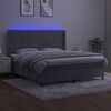 vidaXL &Kappa;&rho;&epsilon;&beta;ά&tau;&iota; Boxspring &mu;&epsilon; &Sigma;&tau;&rho;ώ&mu;&alpha; & LED &Alpha;&nu;.&Gamma;&kappa;&rho;&iota; 180x200 &epsilon;&kappa;. &Beta;&epsilon;&lambda;&omicron;ύ&delta;&iota;&nu;&omicron;