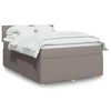 vidaXL &Kappa;&rho;&epsilon;&beta;ά&tau;&iota; Boxspring &mu;&epsilon; &Sigma;&tau;&rho;ώ&mu;&alpha; Taupe 140x190 &epsilon;&kappa;. &Upsilon;&phi;&alpha;&sigma;&mu;ά&tau;&iota;&nu;&omicron;
