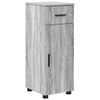 vidaXL Σετ Επίπλων Μπάνιου με πόρτα 4 pcs Γκρι sonoma 61 x 35 x 64 εκ.
