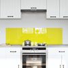 vidaXL Πίσω Πάνελ Κουζίνας 2 pcs Κίτρινο 70 x 40 cm σκληρυμένο γυαλί