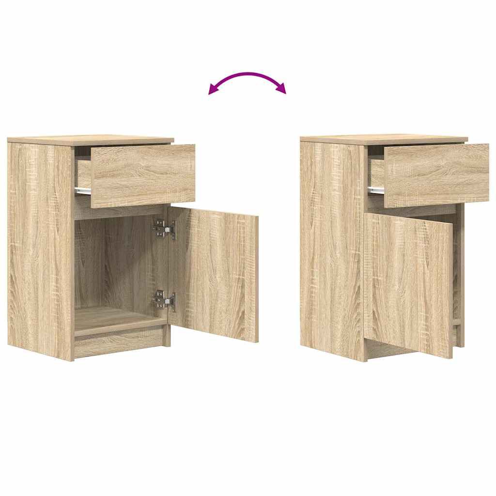 vidaXL Κομοδίνο Sonoma Δρυς 39x35x65 εκ. από Επεξεργασμένο Ξύλο