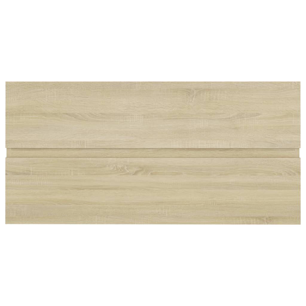 vidaXL Ντουλάπι Νιπτήρα Sonoma Δρυς 90 x 38,5 x 45 εκ. από Επεξ. Ξύλο