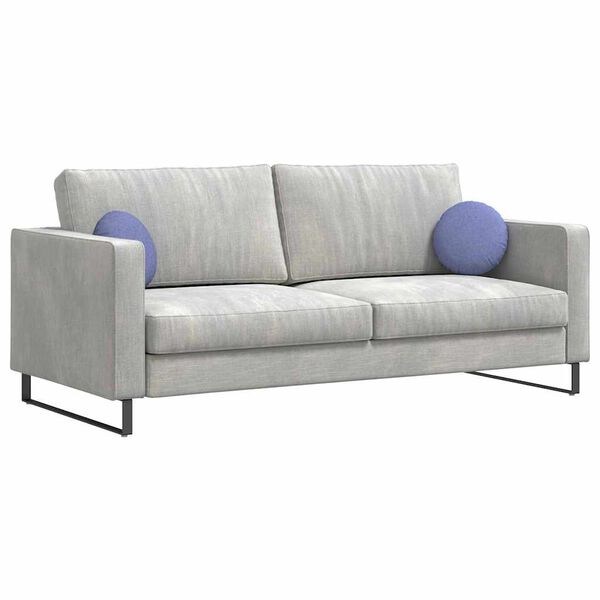 vidaXL Μαξιλάρια καθισμάτων 2 pcs Μπλε τζην Ø30 x 13 εκ ύφασμα