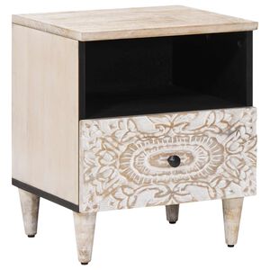 vidaXL &Kappa;&rho;&epsilon;&beta;&alpha;&tau;&omicron;&kappa;ά&mu;&alpha;&rho;&alpha; &Lambda;&epsilon;&upsilon;&kappa;ό 40 x 33 x 46 &epsilon;&kappa;. &Sigma;&tau;&epsilon;&rho;&epsilon;ό &xi;ύ&lambda;&omicron; &mu;ά&nu;&gamma;&kappa;&omicron;