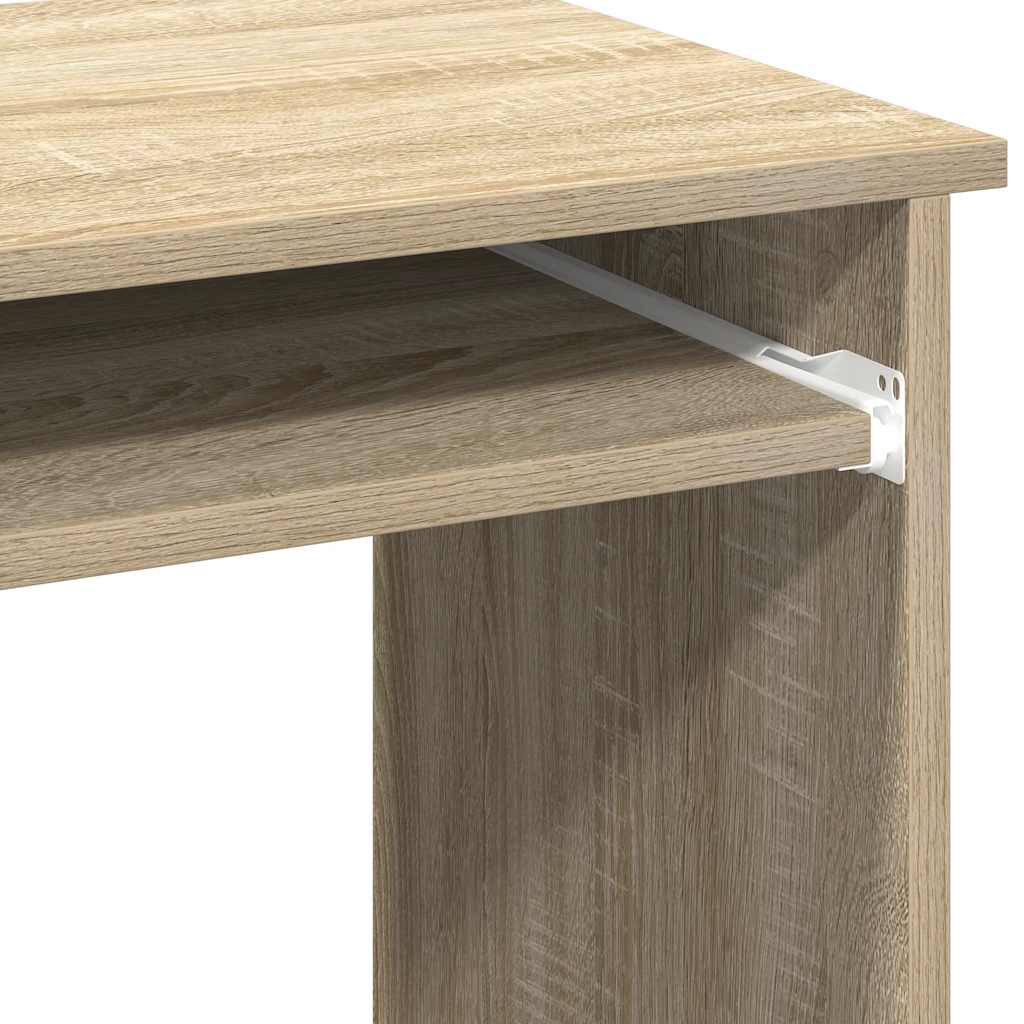 vidaXL Γραφείο με Ράφια Sonoma Δρυς 110x45x157 εκ. από Μοριοσανίδα