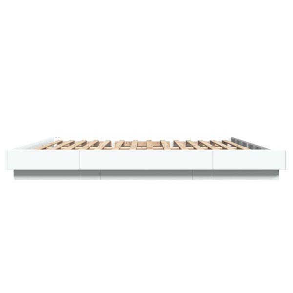 vidaXL Πλαίσιο Κρεβατιού Λευκό 180 x 200 εκ. Επεξεργ. Ξύλο