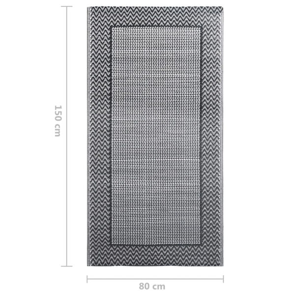 vidaXL Χαλί Εξωτερικού Χώρου Γκρι 80 x 150 εκ. από Πολυπροπυλένιο