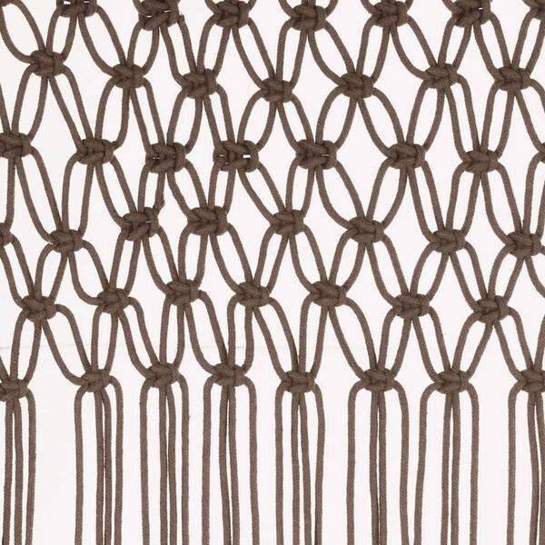 vidaXL Κουρτίνα Μακραμέ Taupe 140 x 240 εκ. Βαμβακερή