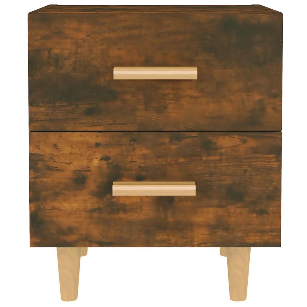 vidaXL Κομοδίνο Καπνιστή Δρυς 40 x 35 x 47,5 εκ.