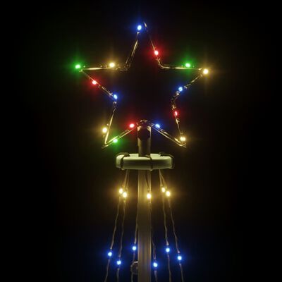 vidaXL Χριστουγεννιάτικο Δέντρο Κώνος 108 LED Πολύχρωμο 70 x 180 εκ.