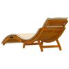 vidaXL Ξαπλώστρα 2 pcs Μπεζ 184 x 55 x 64 εκ Μασίφ ξύλο ακακίας