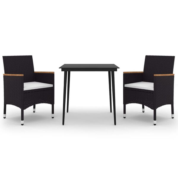 vidaXL &Sigma;&epsilon;&tau; &Tau;&rho;&alpha;&pi;&epsilon;&zeta;&alpha;&rho;ί&alpha;&sigmaf; &Kappa;ή&pi;&omicron;&upsilon; 3 &tau;&epsilon;&mu;. &Sigma;&upsilon;&nu;&theta;. &Rho;&alpha;&tau;ά&nu; & &Gamma;&upsilon;&alpha;&lambda;ί &mu;&epsilon; &Mu;&alpha;&xi;&iota;&lambda;ά&rho;&iota;&alpha;