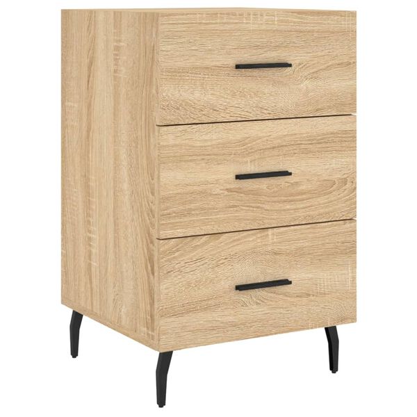 vidaXL Κομοδίνο Sonoma Δρυς 40 x 40 x 66 εκ. από Επεξεργασμένο Ξύλο