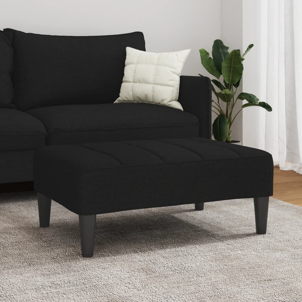 vidaXL Υποπόδιο Μαύρο 77x55x31 εκ. Υφασμάτινο