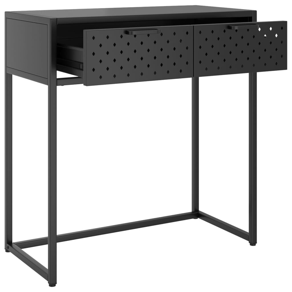 vidaXL Τραπέζι Κονσόλα Ανθρακί 75 x 35 x 75 εκ. από Ατσάλι