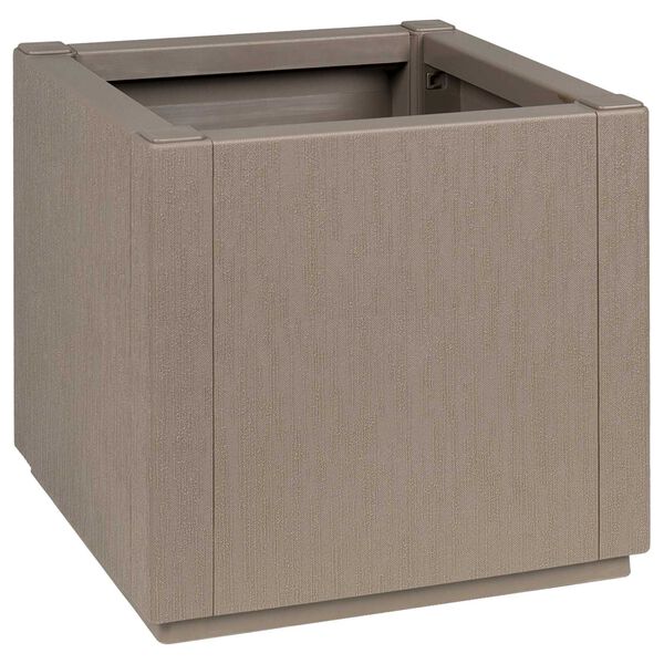 vidaXL Γλάστρα Κήπου Καφέ 36x36x35 εκ PP