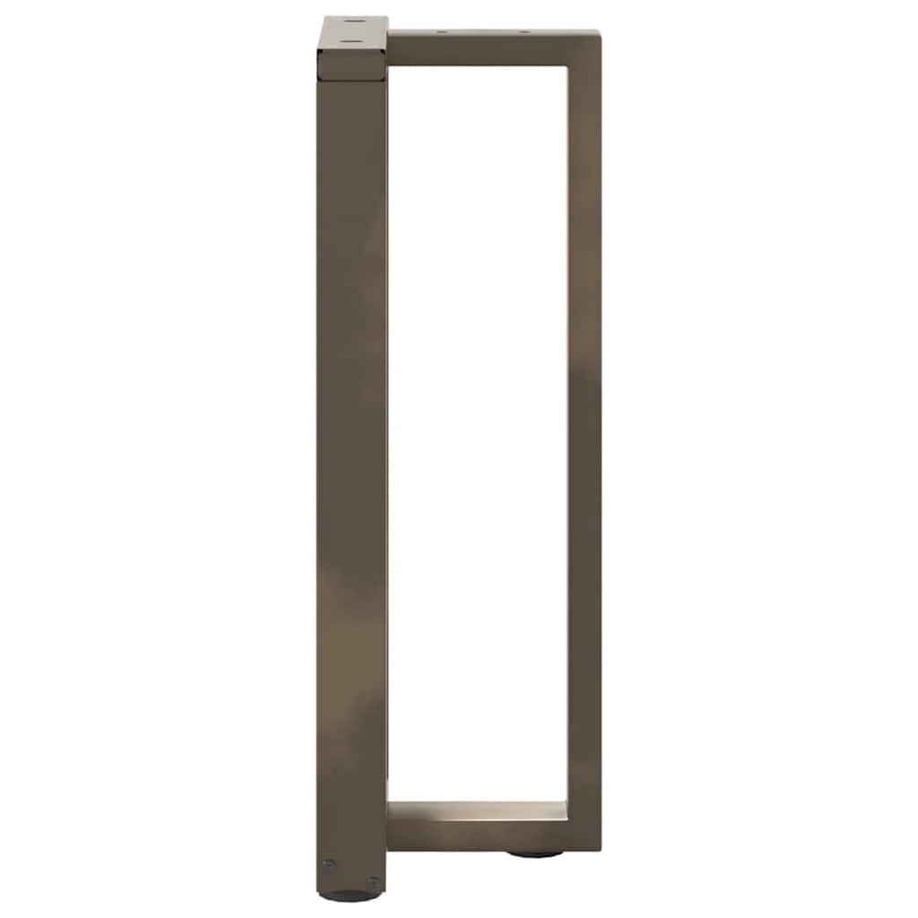 vidaXL Πόδια Κονσόλας σε Σχήμα Τ, 2 τεμ. Μαύρο 38x25x(72-73) εκ. Ατσάλι