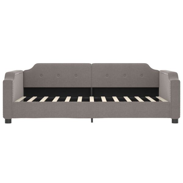 vidaXL Καναπές Κρεβάτι Taupe 100 x 200 εκ. Υφασμάτινος