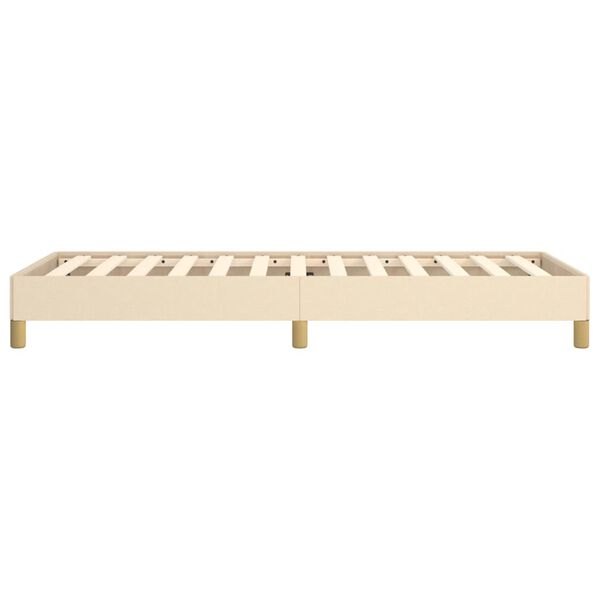 vidaXL Πλαίσιο κρεβατιού χωρίς στρώμα Κρέμα 80x200 cm Ύφασμα
