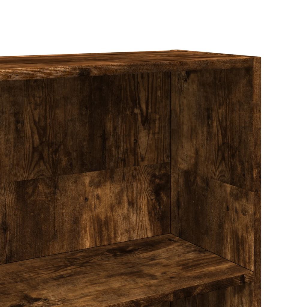vidaXL Βιβλιοθήκη Καπνιστή Δρυς 80x24x109 εκ. από Επεξεργασμένο Ξύλο
