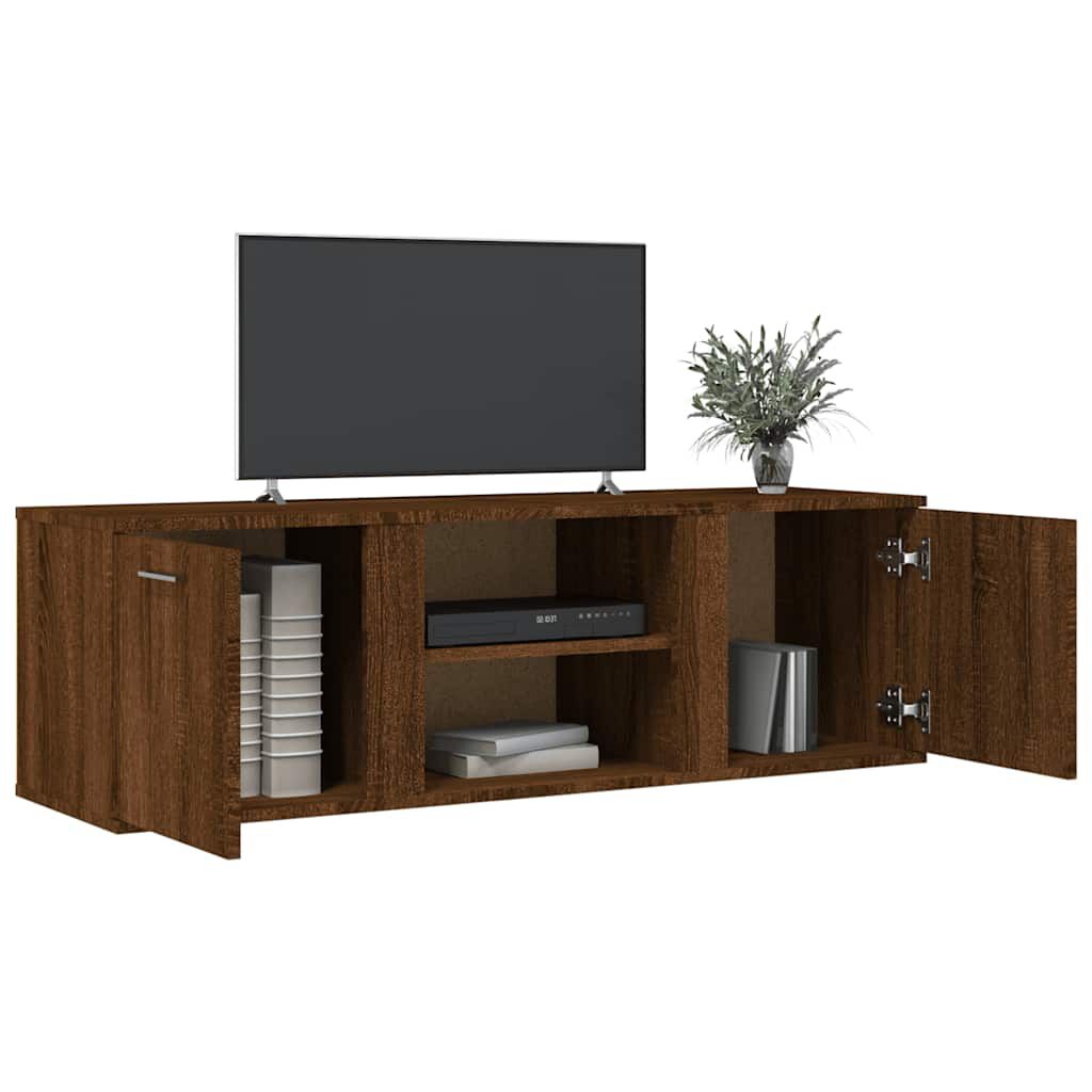 vidaXL Έπιπλο Τηλεόρασης Καφέ Δρυς 120x34x37 εκ. Επεξ. Ξύλο