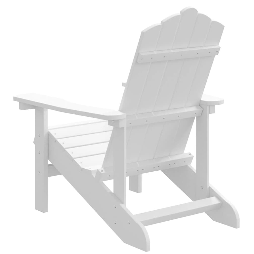 vidaXL Καρέκλα Κήπου Adirondack Λευκή από HDPE