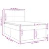 vidaXL &Kappa;&rho;&epsilon;&beta;ά&tau;&iota; Boxspring &mu;&epsilon; &Sigma;&tau;&rho;ώ&mu;&alpha; &Mu;&pi;&lambda;&epsilon; 140x190 &epsilon;&kappa;. &Upsilon;&phi;&alpha;&sigma;&mu;ά&tau;&iota;&nu;&omicron;