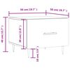 vidaXL Τραπεζάκια Σαλονιού 2 τεμ Sonoma Δρυς 50x50x40 εκ Επεξ. Ξύλο