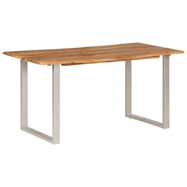 vidaXL Τραπεζαρία 154x80x76 εκ. από Μασίφ Ξύλο Ακακίας
