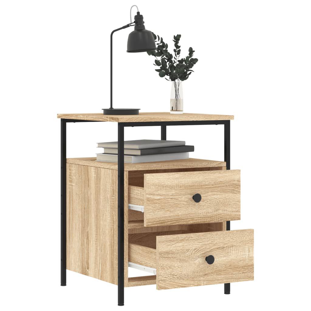 vidaXL Κομοδίνο Sonoma Δρυς 44 x 45 x 60 εκ. από Επεξεργασμένο Ξύλο