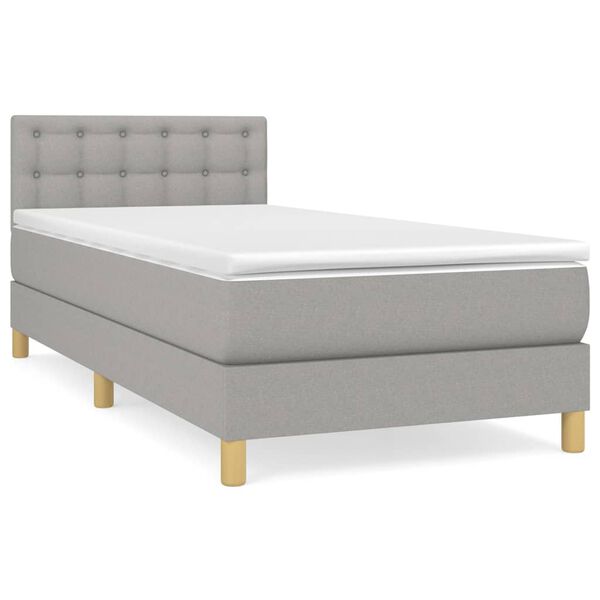 vidaXL &Kappa;&rho;&epsilon;&beta;ά&tau;&iota; Boxspring &mu;&epsilon; &Sigma;&tau;&rho;ώ&mu;&alpha; &Alpha;&nu;&omicron;&iota;&chi;&tau;ό &Gamma;&kappa;&rho;&iota; 100x200 &epsilon;&kappa;. &Upsilon;&phi;&alpha;&sigma;&mu;ά&tau;&iota;&nu;&omicron;