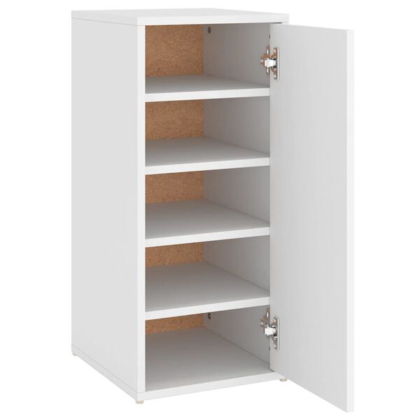 vidaXL Παπουτσοθήκη Λευκή 32 x 35 x 70 εκ. από Επεξ. Ξύλο