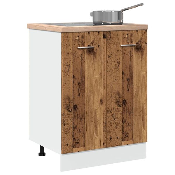 vidaXL Κάτω ντουλάπι Lyon Παλιό ξύλο 60x46x81,5 cm Κατασκευασμένο ξύλο