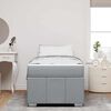 vidaXL Σκελετός Κρεβατιού με στρώμα Ανοιχτό γκρι 80 x 200 cm ύφασμα