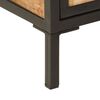vidaXL Ντουλάπι Μπάνιου 40 x 27 x 180 εκ. Σίδηρο και Μασίφ Ξύλο Μάνγκο