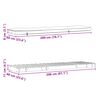 vidaXL Καναπές Κρεβάτι Futon/Στρώμα 60x206x11 Μασίφ Ξύλο Ψευδοτσούγκα