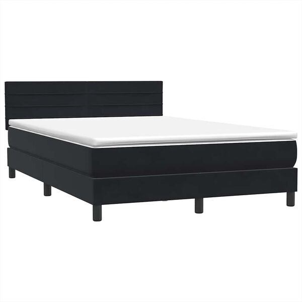 vidaXL &Kappa;&rho;&epsilon;&beta;ά&tau;&iota; Boxspring &mu;&epsilon; &Sigma;&tau;&rho;ώ&mu;&alpha; &Mu;&alpha;ύ&rho;&omicron; 160x210 &epsilon;&kappa;. &Beta;&epsilon;&lambda;&omicron;ύ&delta;&iota;&nu;&omicron;