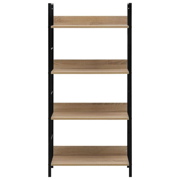 vidaXL Ραφιέρα 4 Επιπέδων Δρυς 60x27,6x124,5 εκ. Επεξεργασμένο Ξύλο