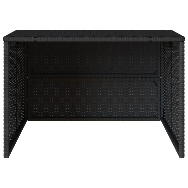 vidaXL Σκέπαστρο για Χλοοκοπτ. Ρομπότ Μαύρο 86x90x52/57 εκ Συνθ. Ρατάν