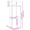 vidaXL Ραφιέρα με Ντουλάπια Γκρι Sonoma 80x42,5x225εκ Επεξ. Ξύλο
