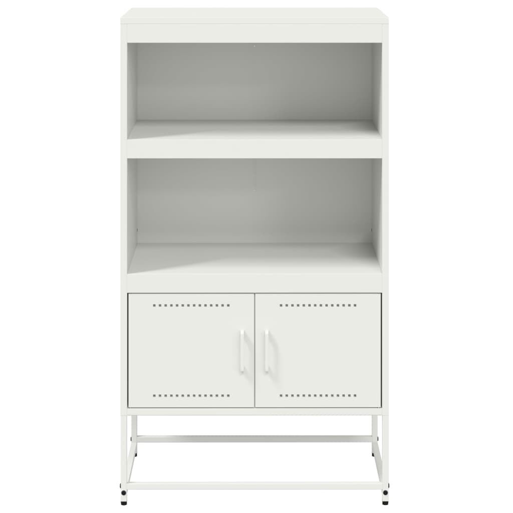 vidaXL Ραφιέρα Λευκή 68,5x38,5x123,5 εκ. από Ατσάλι
