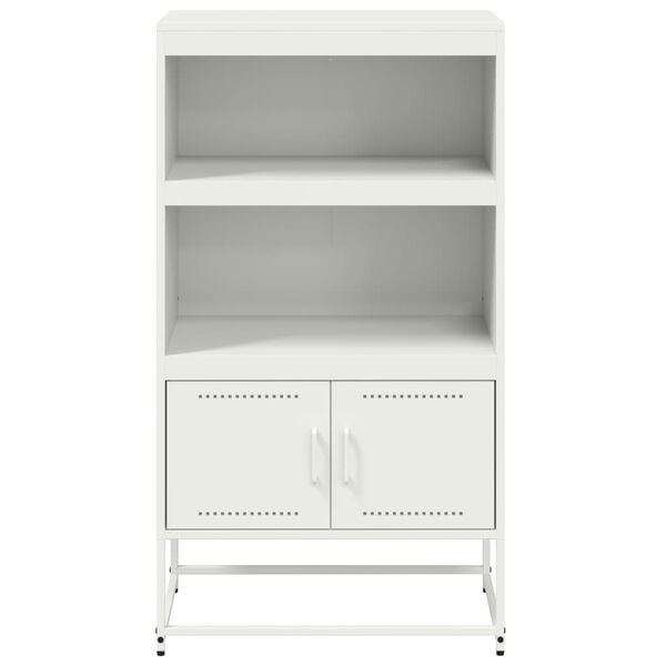 vidaXL Ραφιέρα Λευκή 68,5x38,5x123,5 εκ. από Ατσάλι