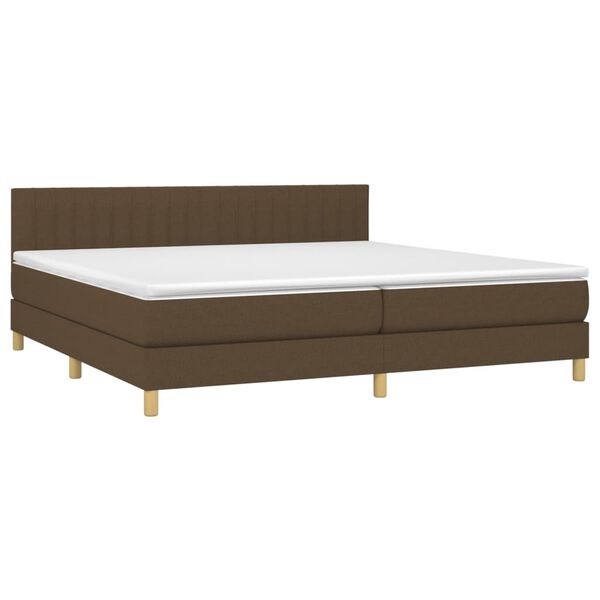 vidaXL &Kappa;&rho;&epsilon;&beta;ά&tau;&iota; Boxspring &mu;&epsilon; &Sigma;&tau;&rho;ώ&mu;&alpha; &Sigma;&kappa;&omicron;ύ&rho;&omicron; &Kappa;&alpha;&phi;έ 200x200 &epsilon;&kappa;. &Upsilon;&phi;&alpha;&sigma;&mu;ά&tau;&iota;&nu;&omicron;