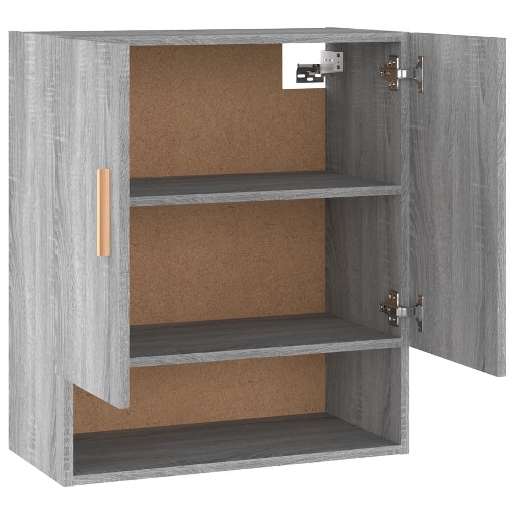vidaXL Ντουλάπι Τοίχου Γκρι Sonoma 60x31x70εκ. Επεξεργασμένο Ξύλο